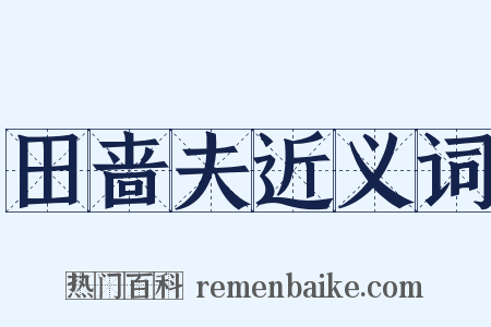 田啬夫近义词是什么意思的图片